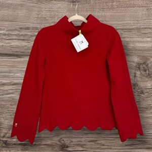 Dudley Stephens Sutton Scallop Red Vello Fleece XS NWT